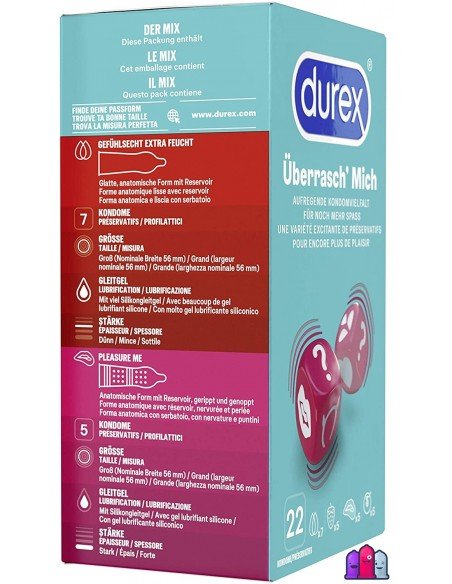 Kondomer Durex Überrasch 'Mich kondomer 22