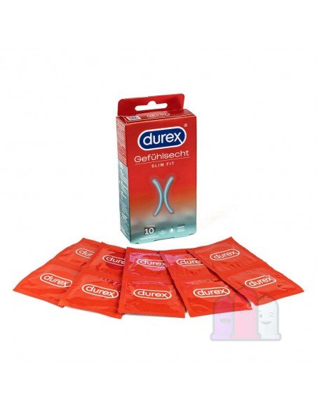 Durex Gefühlsecht Slim Fit 10 St. Kondomer