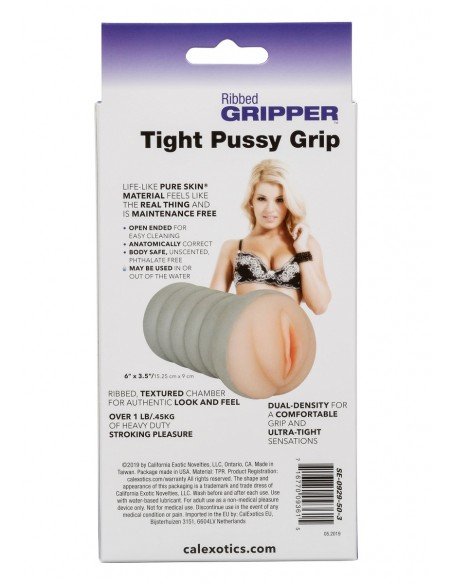 Ribbed Gripper Tight Pussy manlig onani