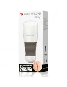 Pretty Love Kitty White masturbator