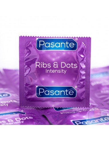 Pasante Intensity Ribs & Dots kondomer