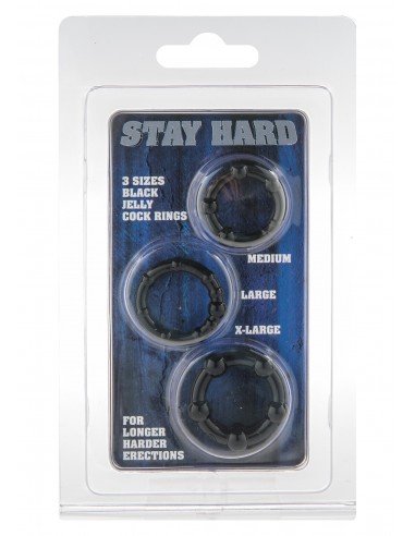 Stay Hard Penisring Set 3-pack